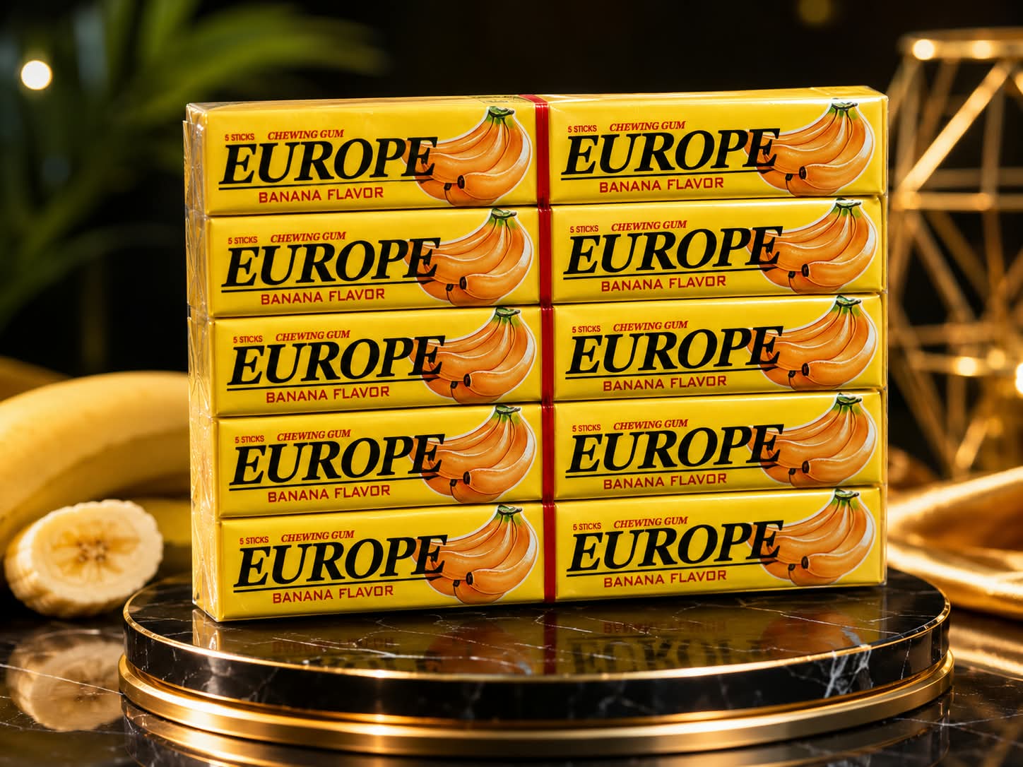Europe Banana Flavor Chewing Gum