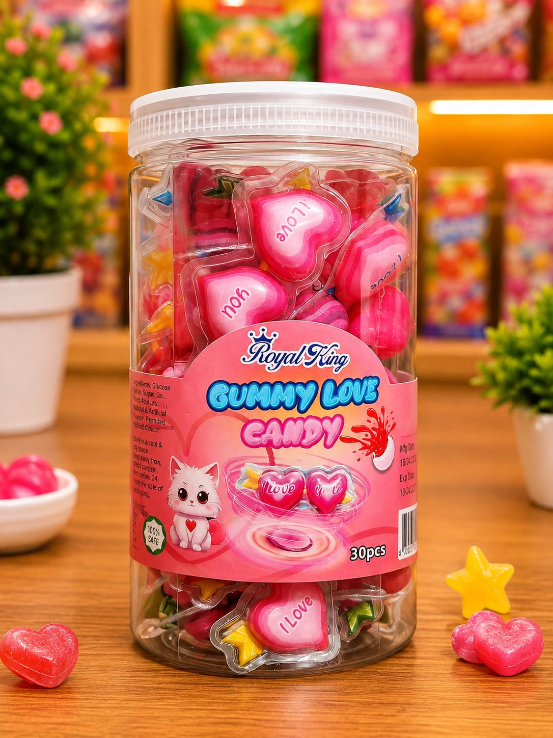 Royal king Gummy Love Candy 30 pcs