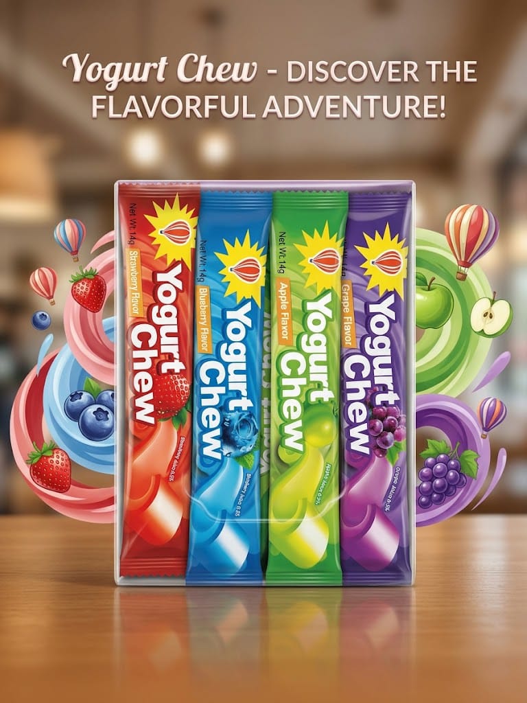 Yogurt Chew- Assorted Fruit Flavors 30 pcs